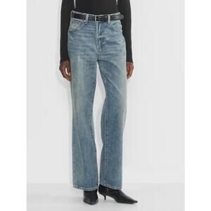 Denim Forum Women's Hi-Rise Wide Leg The Farrah Denim Jeans size 26 Indigo